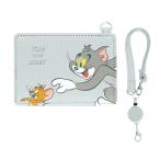 * Tom . Jerry голубой * герой катушка чехол для пропуска герой чехол для пропуска катушка имеется симпатичный чехол для пропуска чехол для проездного билета 