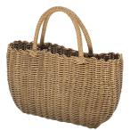 ☆ ブラウン ☆ PPカゴバッグ かごバッグ おしゃれ カゴバッグ かごバック バスケット カゴバック 洗えるかごバスケット かごバスケット