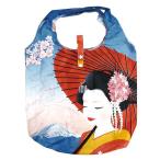 Yahoo! Yahoo!ショッピング(ヤフー ショッピング)☆ 富士山と舞妓 エコバッグ レジ袋 通販 レジ袋型 折りたたみ 柄選択可能 折り畳み 簡単 コンパクト コンビニ 小さめ 軽量 買い物バッグ