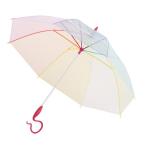 ☆ PINK ビニール傘 かわいい 通販 ブランド エバーイオン カラフル701 雨傘 レディース 長傘 おしゃれ 60cm グラスファイバー 婦人傘 虹
