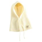 * белый * балаклава вязаный защита горла "neck warmer" Kids балаклава Kids защищающий от холода девочка мужчина вязаная шапка капот утеплитель 