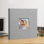 ☆ グレー ☆ アルバム 貼るタイプ 大容量 アルバム 貼る タイプ フォトアルバム 大容量 貼るタイプ 写真 L判 粘着 手作り フリー台紙