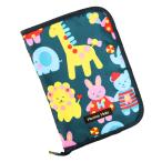 ☆ アニマルフレンズ 母子手帳ケース おしゃれ 通販 ブランド Hanna Hula ハンナフラ 2人分 二人分 マルチケース 母子手帳 ファスナー Lサ