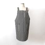 ☆ ギンガムチェック/BK ☆ Hタイプエプロン エプロン h型 H型 Hタイプ hタイプ 前掛け 前掛 柔らかい やわらかい コットン ユニセックス