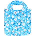 Yahoo! Yahoo!ショッピング(ヤフー ショッピング)☆ ブルーフラワー エコバッグ マチ広 弁当 通販 コンビニ レジ袋 トートバッグ型 軽量 軽い 大容量 おしゃれ かわいい 折りたたみ コンパ