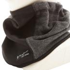 ☆ ブラックxグレー ネックウォーマー メンズ ボディータフネス メンズ 発熱 防風 防寒 薄手 テックサーモ 保湿 寒さ対策 首元ガード 首