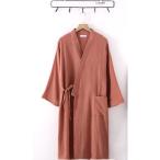 ☆ 女×レンガ ☆ 2XLサイズ ☆ バスローブ kbathrobe02 バスローブ 薄手 速乾 ナイトガウン ガウン 部屋着 寝間着 薄い ガーゼコットン
