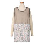 ショッピング初売り ☆ オパリン/ベージュ ☆ キルトダブリエエプロン エプロン 暖かい キルトタブリエ ルームウェア フレンズヒル 保育士 介護士 防寒 裏ボア