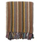 ☆ ボーダー.イエロー ☆ アップサイクル コットンスロー マルチクロス キーストーン マルチカバー マルチクロス ソファーカバー