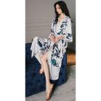 ☆ Iタイプ ☆ スローブ レディース シルクタッチ  バスローブ レディース シルクタッチ ガウン ナイトウェア ルームウェア 部屋着