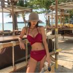 * wine red * M размер * купальный костюм бикини женский женский купальный костюм бикини kashu прохладный бикини шорты bla tops im одежда 