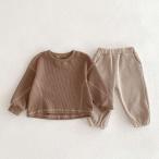 * Brown * 100cm * выставить Kids детская одежда детская одежда выставить длинный рукав Kids ребенок одежда tops низ мужчина девочка 