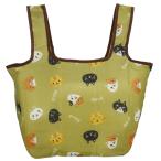 Yahoo! Yahoo!ショッピング(ヤフー ショッピング)☆ ねこ.顔 エコバッグ 折りたたみ コンパクト コンビニ 通販 マチ広 お弁当 おしゃれ 持ち帰り マイバッグ ショッピングバッグ レディー