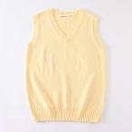 * крем желтый * L * школьный жилет хлопок pk1024 школьный жилет женщина высота сырой V шея вязаный школьный свитер школьный жилет 