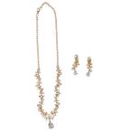 * Gold * 2 позиций комплект ( серьги модель ) * колье серьги * серьги свадьба мелкие вещи свадебный аксессуары колье 