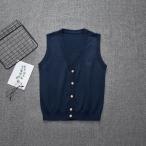 * темно-синий * S * школьный жилет pk20048 школьный жилет передний открытие лучший school форма choki передний .. вязаный женщина девочка 