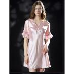 * розовый * XL * пижама женский One-piece короткий рукав пижама женский One-piece 5 минут рукав неглиже Night одежда салон одежда 