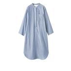 ☆ ブルー×ドット ☆ L-XL ☆ ネグリジェ パジャマ 綿100％ レディース ワンピース ネグリジェ パジャマ 綿100％ 部屋着 ナイトウェア