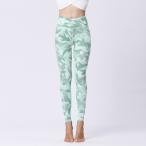 * камуфляж -ju зеленый * M размер * йога брюки леггинсы женский pkhk10 йога брюки женский леггинсы 9 минут длина йога леггинсы 