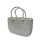 ☆ ホワイト ☆ Plastic Luxe プラリュクス かごバッグ かごバッグ 夏 おしゃれ カゴバッグ かごバック ビニール 手編み ビニールバッグ