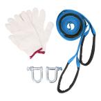 * голубой тяга трос почтовый заказ комплект автомобильный тяга срочный трос высокая интенсивность вечер отражающий собственный автомобиль мобильный максимальный выдерживаемая нагрузка 8 тонн перчатки U знак хомут крюк тип .