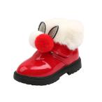 * красный * 35(21.2cm) * Kids ботинки pmybootya6 короткие сапоги девочка теплый боты ботинки ребенок ботинки детские ботинки 