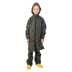 * хаки * 140cm * плащ плащ Kids с капюшоном . дождь пончо дождь брюки пончо брюки 