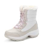 * слоновая кость × белый * 35(22.5cm) * боты pmysnowboot05 боты женский зима ботинки снегоступы боа ботинки 
