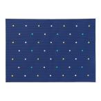 ☆ ドロップネイビー ランチョンマット 撥水 おしゃれ 通販 洗える 手洗い はっ水 32 × 45cm プレースマット 子供 キッズ ファミリー お