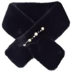 * BLACK * жемчуг линия мех пелерина пелерина женский мех Mini muffler muffler воротник наматывать шея наматывать жемчуг есть жемчуг мягкий 