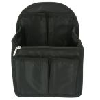 ショッピングバッグインバッグ ☆ ブラック バッグインバッグ リュック 通販 リュックサック 縦型 薄型 インナーバッグ リュックインバッグ 整理 整頓 仕分け シンプル