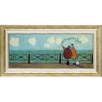 ☆ 彼女の好きなハート雲 ☆ SamToft サムトフト アートフレーム M サムトフト 絵画 約 32cm × 62cm Sam toft アートフレーム おしゃれ