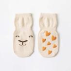 * "теплый" белый × Heart * S размер (10cm) * Kids носки предотвращение скольжения sesocks04 детские носки предотвращение скольжения носки Kids обувь внизу 