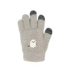 ☆ まんまるシマエナガ ☆ スマホ手袋キッズ 手袋 キッズ 5本指 スマホ対応 スマホ手袋 女の子 男の子