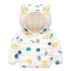 * слоновая кость × цветок * 90cm * детская одежда с хлопком блузон Kids .. baby внешний Kids внешний пальто с хлопком джемпер 