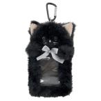 * кошка черный * tino катушка имеется футляр для карточек футляр для карточек катушка имеется чехол для пропуска чехол для проездного билета женский коллекционные карточки кейс ic карта 