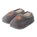 * серый * 18cm * Kids для салон обувь ....ykcituo20 салон обувь ребенок .... тапочки нежный боа ... предотвращение скольжения 