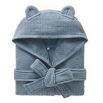 ☆ ブルー ☆ M ☆ キッズバスローブ ルームウェア 綿100% yketyy03 バスローブ キッズ バスタオル ルームウェア フード付き ポンチョ