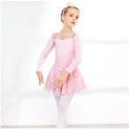 * длинный рукав × розовый * 120cm * балет Leotard верх и низ в комплекте Kids yleotard5062 балет Leotard Kids 