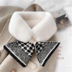 * белый *.... пелерина осень-зима ysti5302 мех пелерина muffler Short muffler защита горла "neck warmer" шарф снуд 