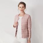 * розовый * L размер * 2way пуховик тонкий легкий теплый пуховик женский Short капот нет внутренний down 