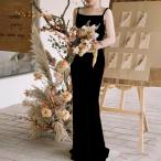 ショッピングウェディング ☆ ブラック ☆ Lサイズ ☆ ウェディングドレス キャミソール 二次会 ウェディングドレス キャミ ウエディングドレス