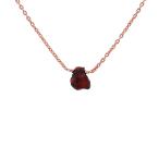Gempires Raw Garnet Pendant Necklace, Root Chakra Healing, Janua 並行輸入品