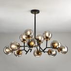 UOFUS 12 Light Glass Globe Sputnik Chandelier Mid Century Modern 並行輸入品