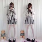 白スカートジャケット長袖学生服女子セットアップ制服コスプレレディースロリータ服シャツブラウスレディースワンピース