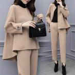 セットアップ スーツ レディース 上下 パンツスーツ 卒業式 服 母 セットアップ レディース 2点セット ゆったり 体型カバー 着痩せ 通勤 30代40代