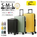 3個セット スーツケース S M Lサイズ 軽量 キャリーケース 機内持ち込み 大容量 TSAロック 静音 旅行 出張 海外 国内 キャリーバッグ TY2506