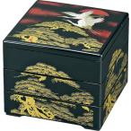 正和 重箱 三段重 6.5 日の出鶴 黒