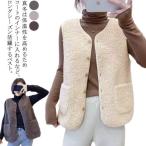 袖なし ボアベスト 秋冬コーデ ベスト ベスト 羽織り レディース ボアアウター 通学 暖かい もこもこ お出かけ ベスト 防寒ベスト ボア ベスト