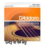 D'Addario （ ダダリオ ） アコギ弦 Phosphor Bronze Wound Extra Light #EJ15［.010-.047］